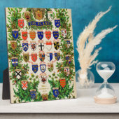 Scottish Highlander Clan Coat of Arms Shields Fotoplaat (Zijkant)