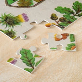 Scottish Highlander Clan Coat of Arms Shields Legpuzzel (Zijkant)