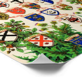 Scottish Highlander Clan Coat of Arms Shields Poster (Hoek)