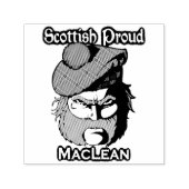 Scottish Highlander Clan MacLean Ink Stamp Zelfinktende Stempel (Design)