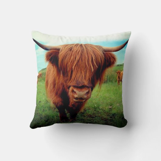 Scottish Highlander Cow Kussen (Achterkant)