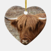 Scottish Highlander Keramisch Ornament (Voorkant)
