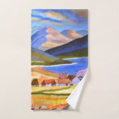 Scottish Highlands Bathroom Towel Set Bad Handdoek (Handdoek)