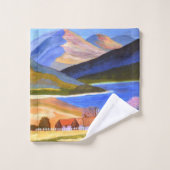 Scottish Highlands Bathroom Towel Set Bad Handdoek (Wasdoekje)