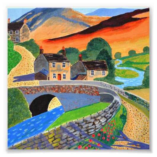 Scottish Highlands Foto Afdruk (Voorkant)