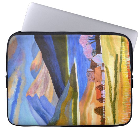 Scottish Highlands Laptop Hoesje Sleeve (Voorkant)