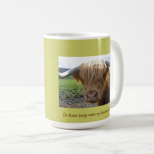 Scottish Highlands Steer Humor - Mok (Voorkant rechts)