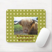 Scottish Highlands Steer Humor - Mousepad Muismat (Met muis)