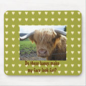 Scottish Highlands Steer Humor - Mousepad Muismat (Voorkant)