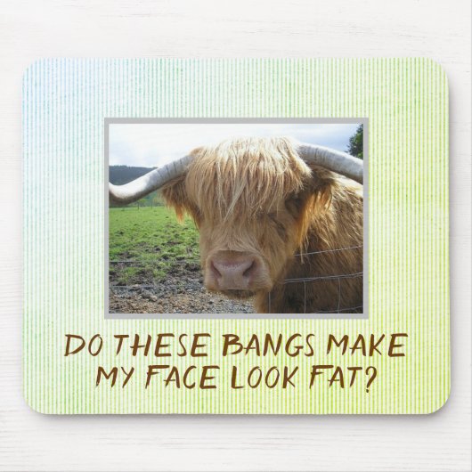 Scottish Highlands Steer Humor Muismat (Voorkant)