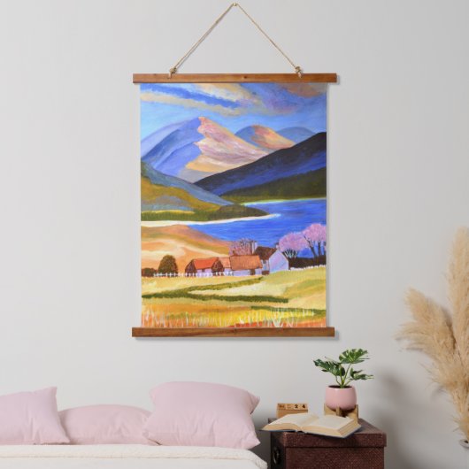 Scottish Highlands tapestry Hangend Wandkleed (Slaapkamer)