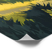 Scottish Highlands UK Mountains Landscape Travel Poster (Hoek)