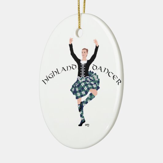 Scottish Higland Dancer - Fling Keramisch Ornament (Links)