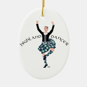 Scottish Higland Dancer - Fling Keramisch Ornament