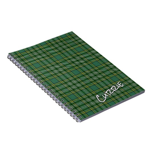 Scottish Honor Clan Currie Tartan Notitieboek (Rechterzijde)