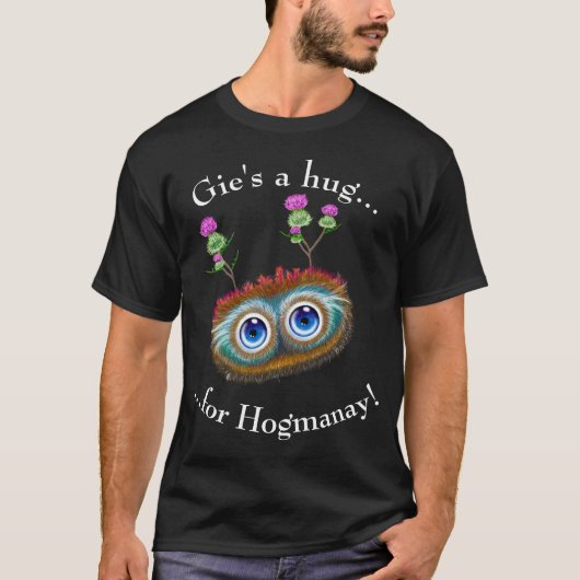Scottish Hoots Toots Haggis. Hogmanay T-shirt (Voorkant)