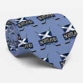 Scottish Ice Hockey Flag Logo Stropdas (Opgerold)