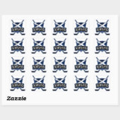 Scottish Ice Hockey Flag Logo Vierkante Sticker (Vel)