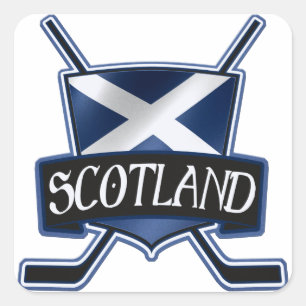 Scottish Ice Hockey Flag Logo Vierkante Sticker