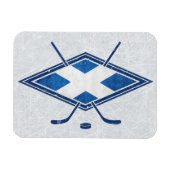 Scottish Ice Hockey Flag Magnet Magneet (Horizontaal)