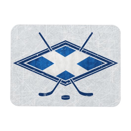 Scottish Ice Hockey Flag Magnet Magneet (Horizontaal)