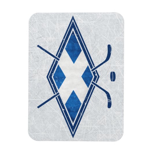 Scottish Ice Hockey Flag Magnet Magneet (Verticaal)
