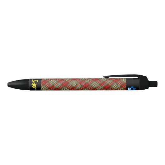Scottish Independence Cat Clan Saltire Paw Pen (Bovenkant)