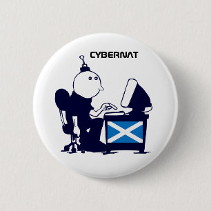 Scottish Independence Indy Cybernat Button Badge