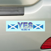 Scottish Independence Indy Saltire Bumpersticker (Op auto)