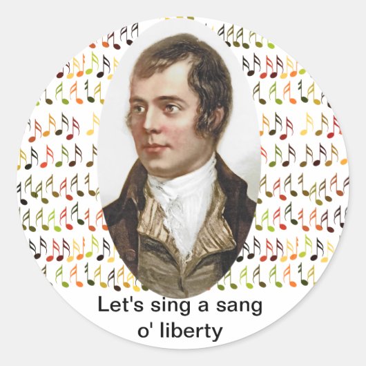 Scottish Independence Liberty Song Sticker (Voorkant)
