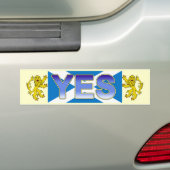 Scottish Independence Lion Rampant Bumpersticker (Op auto)