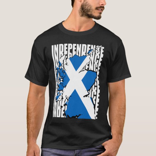 Scottish Independence Map T-shirt (Voorkant)