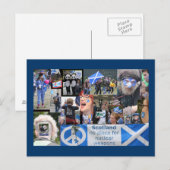 Scottish Independence March Briefkaart (Voorkant / Achterkant)