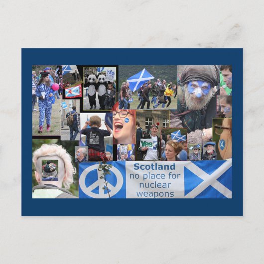 Scottish Independence March Briefkaart (Voorkant)