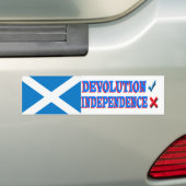 Scottish Independence NO Bumpersticker (Op auto)