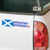 Scottish Independence NO Bumpersticker (Op Truck)