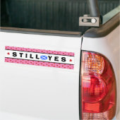 Scottish Independence Pink nog steeds ja Bumpersticker (Op Truck)