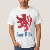 Scottish Independence Saor Alba Red Lion T-shirt (Voorkant)