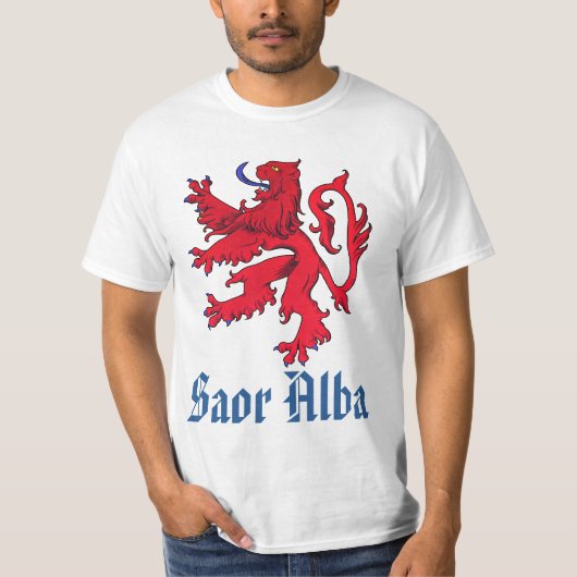 Scottish Independence Saor Alba Red Lion T-shirt (Voorkant)