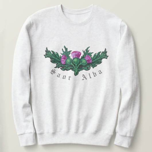 Scottish Independence Saor Alba Thistle Art Trui (Design voorkant)
