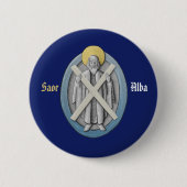 Scottish Independence St Andrew's Cross Ronde Button 5,7 Cm (Voorkant)