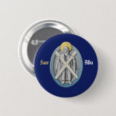 Scottish Independence St Andrew's Cross Ronde Button 5,7 Cm (Voorkant /achterkant)