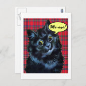 Scottish Independence Tartan Cat Lover Briefkaart (Voorkant / Achterkant)