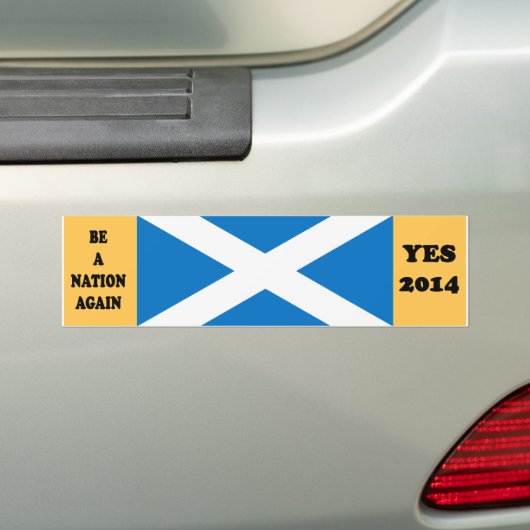 Scottish Independence Yes 2014 Bumpersticker (Op auto)