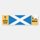 Scottish Independence Yes 2014 Bumpersticker (Voorkant)