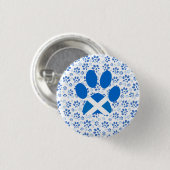 Scottish Independence Yes Cat Paw Print Badge Ronde Button 3,2 Cm (Voorkant /achterkant)