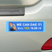 Scottish Indy we kunnen het Bumpersticker noemen (Op auto)
