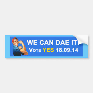 Scottish Indy we kunnen het Bumpersticker noemen