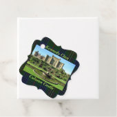 Scottish Kennedy Clan's Culzean Castle Tartan Bedankjes Labels (In situ)