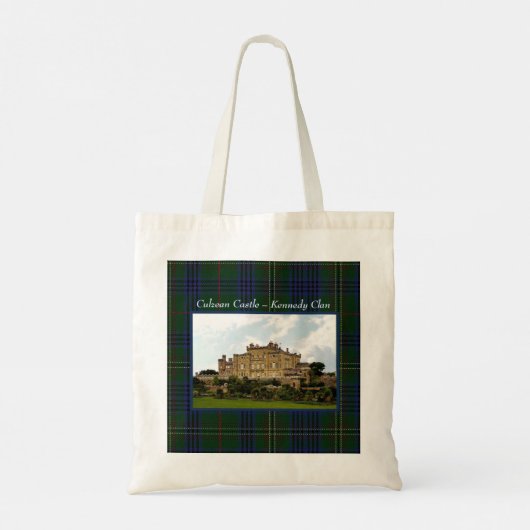 Scottish Kennedy Clan's Culzean Castle & Tartan Tote Bag (Achterkant)